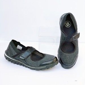 Propet Diabetic Shoes Womens 8 M B Onalee Mary Jane Comfort Black Gray WAA003J